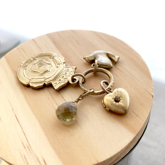 Vintage inspired Stella & Dot Olivia Mixed Charms - Picture 3 of 7